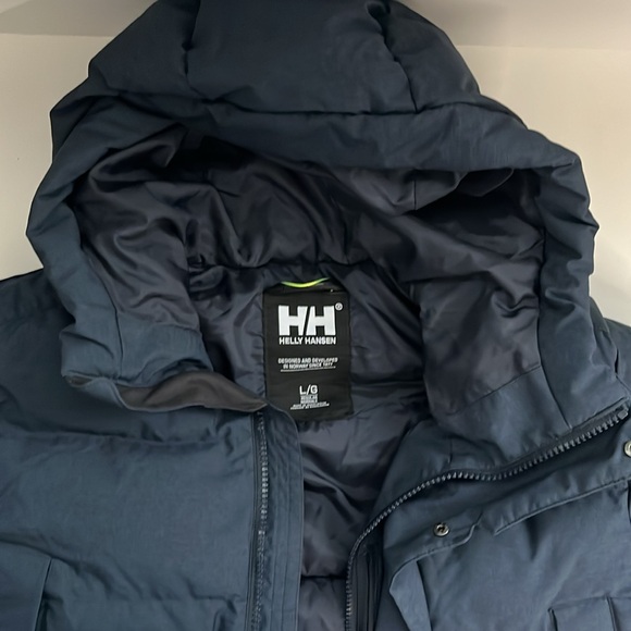 NEW Helly Hansen Alaska Parka Navy Blue - Picture 15 of 16